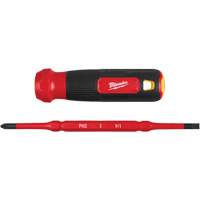 Tournevis &agrave; embouts interchangeables &agrave; tige articul&eacute;e isol&eacute; 1000 V, 2-en-1, 8-4/5" lo, Prise Coussin&eacute;e Nuna Depot Inc.