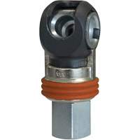 TOPQUIK SC Industrial Swing Quick Coupler, Nickel-Plated Steel, 3/8", Female NPT, 360 PSI Nuna Depot Inc.