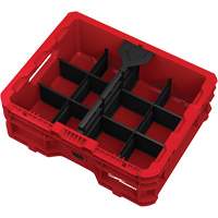 Bac &agrave; profil bas PACKOUT, 15" x 18-5/8" x 6-5/8", Noir/Rouge Nuna Depot Inc.