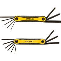 2-Piece Durable Folding Hex Keys, 8 Pcs., Metric & Imperial Nuna Depot Inc.