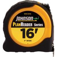 Plan Reader Power Tape with Steel Belt Clip, 1" x 16', 1/16" Graduations Nuna Depot Inc.