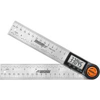 Localisateur d'angle num&eacute;rique et r&egrave;gle, 7" lo, Acier inoxydable, Graduations de 1/32" Nuna Depot Inc.