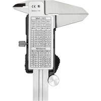 Pied &agrave; coulisse num&eacute;rique, R&eacute;solution de 0,0005" (0,01 mm), 0" - 6" (0 mm - 150 mm) gamme de mesure Nuna Depot Inc.