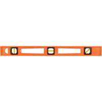 Orange Structo-Cast&reg; Contractor's Level, I-Beam, 2' L, 3, Non-Magnetic Nuna Depot Inc.