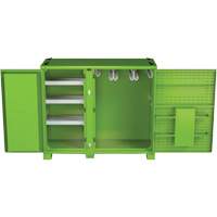 Onsite PPE Storage Cabinet, Steel, High-Visibility Lime Green Nuna Depot Inc.