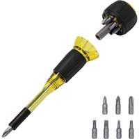 Tournevis 8-en-1 Tru-Grip avec raccourci, 6-57/100" lo, Prise Plastique Nuna Depot Inc.