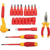 Jeu d'outils isol&eacute;s VDE &agrave; prise 3/8", 1000 V, 20 M Nuna Depot Inc.