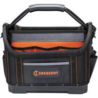 14" Tradesman Open Top Tool Bag, 1680 Denier/Polyester, 25 Pockets, Black/Grey/Orange Nuna Depot Inc.