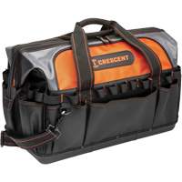 20" Contractor Tool Bag, 1680 Denier/Polyester, 31 Pockets, Black/Grey/Orange Nuna Depot Inc.
