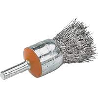 Mounted End Brush with Crimped Wires, 1/2", 0.02" Fill, 1/4" Shank Nuna Depot Inc.