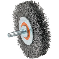Mounted Wire Brush, 1-3/8" Dia., 0.008" Fill, 1-1/4" Arbor Nuna Depot Inc.