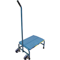 Escabeaux roulants Tilt-N-Roll, 1 marche(s), 16" l x 29" la x 12" h, Capacit&eacute; 300 lb Nuna Depot Inc.