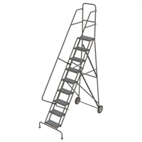 &eacute;chelles roulantes en acier, 9 marches, Largeur de la marche 16", Hauteur de la plateforme 90", Acier Nuna Depot Inc.
