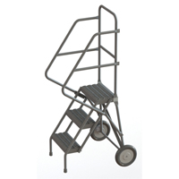 Rolling Ladder, 3 Steps, Serrated, 30" High Nuna Depot Inc.