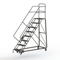 Heavy Duty Safety Slope Ladder, 8 Steps, Perforated, 50° Incline, 80" High Nuna Depot Inc.