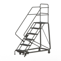 Heavy Duty Safety Slope Ladder, 6 Steps, Serrated, 50° Incline, 60" High Nuna Depot Inc.