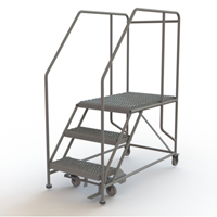 Plateforme de travail mobile, Acier, 3 Marches, 30" ha, 35" p, 24" Marche, Stri&eacute; Nuna Depot Inc.