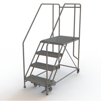 Plateforme de travail mobile, Acier, 4 Marches, 40" ha, 35" p, 24" Marche, Stri&eacute; Nuna Depot Inc.