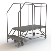 Plateforme de travail mobile, Acier, 2 Marches, 20" ha, 47" p, 24" Marche, Stri&eacute; Nuna Depot Inc.