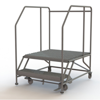 Plateforme de travail mobile, Acier, 2 Marches, 20" ha, 36" p, 36" Marche, Stri&eacute; Nuna Depot Inc.