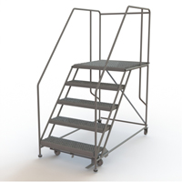 Plateforme de travail mobile, Acier, 5 Marches, 50" ha, 36" p, 36" Marche, Stri&eacute; Nuna Depot Inc.