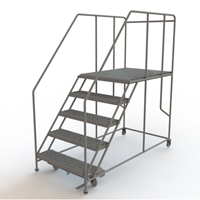 Plateforme de travail mobile, Acier, 5 Marches, 50" ha, 48" p, 36" Marche, Stri&eacute; Nuna Depot Inc.