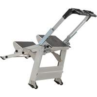 Tilt & Roll Step Stool Ladder, 2 Steps, 23" x 21" x 34.50" High Nuna Depot Inc.