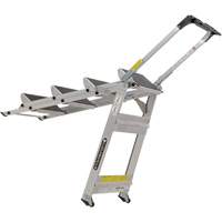 Tilt & Roll Step Stool Ladder, 4 Steps, 44.25" x 22.13" x 59" High Nuna Depot Inc.
