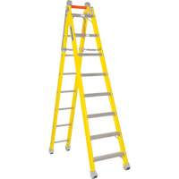 Step to Straight Ladder, 13.8', Fibreglass, 375 lbs., CSA Grade 1AA Nuna Depot Inc.