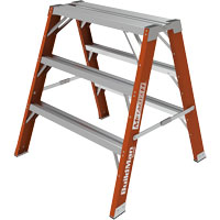 Escabeau chevalet &eacute;tabli Buildman, 3' ha x 34,75" la x 33,25" pr, Capacit&eacute; de 300 lb, Fibre de verre Nuna Depot Inc.