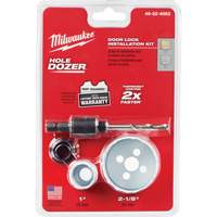 Trousse de scie-cloche Hole Dozer pour verrou de porte, 4 morceaux Nuna Depot Inc.