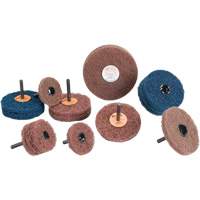 Standard Abrasives Buff & Blend Wheel, 3" Dia. x 1/4" W, 1/4" Arbor, Aluminum Oxide Nuna Depot Inc.