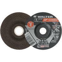 Meule combin&eacute;e HP Combo &agrave; moyeu d&eacute;port&eacute;, 4" x 1/8", Arbre de 5/8", Type 27 Nuna Depot Inc.