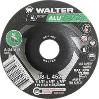 Meules &agrave; moyeu d&eacute;port&eacute; - Aluminium type 27, 4-1/2" x 1/8", Arbre de 7/8", Type 27 Nuna Depot Inc.