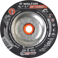 Meule combin&eacute;e HP Combo vissable, 4-1/2" x 1/8", Arbre de 5/8"-11, Type 27S Nuna Depot Inc.