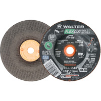 Meule FLEXCUT MILL SCALE, 4-1/2", 36 Grain, Oxyde d'aluminium, 5/8"-11, 13 300 Tr/min, Type 29 Nuna Depot Inc.
