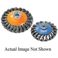 Knot-Twisted Wire Saucer Cup Brush, 6" Dia. x 5/8"-11 Arbor Nuna Depot Inc.