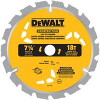 Fast Cut Framing Carbide-Tipped Saw Blade, 7-1/4", 18 Teeth, Wood Use Nuna Depot Inc.