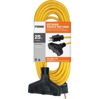 Cordon rallonge en vinyle, Ext&eacute;rieur, SJTW, AWG 12/3, 15 A, 3 prise(s), 25' Nuna Depot Inc.