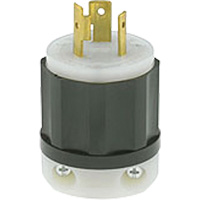 2-Pole 3-Wire Grounding Locking Plug, Nylon, 20 Amps, 250 V, L6-20P Nuna Depot Inc.