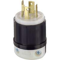 3-Pole 4-Wire Grounding Locking Plug, Nylon, 30 Amps, 250 V, L15-30P Nuna Depot Inc.