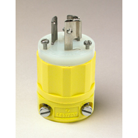 2-Pole 3-Wire Grounding Locking Plug, Nylon, 15 Amps, 250 V, L6-15P Nuna Depot Inc.