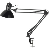 Swing Arm Clamp-On Desk Lamps, 100 W, Incandescent, C-Clamp, Black Nuna Depot Inc.