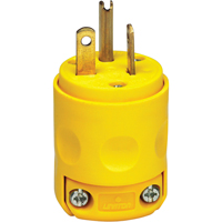 Commercial Grade Straight Blade Plug, Plastic, 20 A, 125 V Nuna Depot Inc.