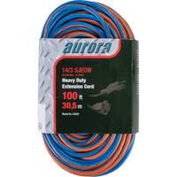 TPE-Rubber Extension Cord With Light Indicator, All-Weather, SJEOW, 14/3 AWG, 13 A, 100' Nuna Depot Inc.