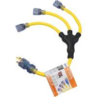 Adaptateurs pour g&eacute;n&eacute;ratrice, Ext&eacute;rieur, STOW, AWG 12/3, 30 A, 3 prise(s), 2' Nuna Depot Inc.