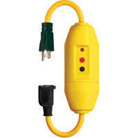 In-Line GFCI Cord Set, 120 V, 15 A, 1-1/5' Cord Nuna Depot Inc.