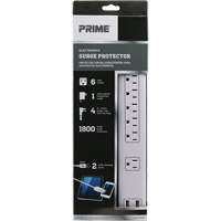 USB Charging Surge Protectors, 6 Outlets, 1800 J, 1875 W, 4' Cord Nuna Depot Inc.