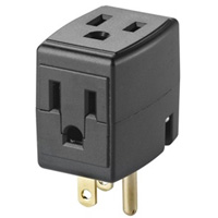 Grounded Triple Cube, 3 Outlet(s), None, 15 Amps, 1875 W, 125 V Nuna Depot Inc.