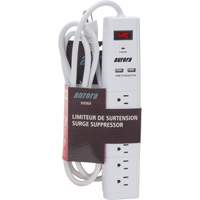 Limiteur de surtension avec chargeur USB, 6 Prises, 1200 J, 1875 W, Cordon 6' Nuna Depot Inc.